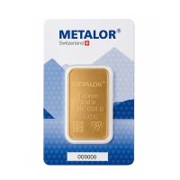 Metalor 31.1 grams 999.9 Gold Investment Bar